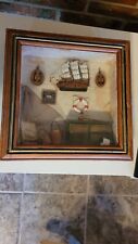 Vintage Nautical Maritime Sailboat Wooden Box 3d Wall Hanging picture