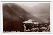 c1940's Fly Water Depth Merok Norway Unposted Vintage RPPC Photo Postcard picture