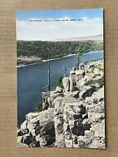 Postcard Devil's Lake State Park Baraboo WI Wisconsin Scenic Palisades Vintage picture