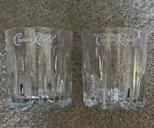 Pintastic Set Of 2 Crown Royal Starburst Design Whiskey Glasses picture