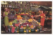 Los Angeles California c1950's Original Farmers Market, women shopping, fruit picture