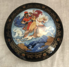 Fairy Tale Music Box Porcelain Princess & Elisey Signed 1990 Works USSR picture
