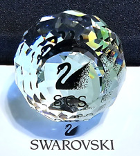 Swarovski Crystal 1992 - 1995 SCS 40mm Black Swan Ball Figurine Paperweight NIB picture