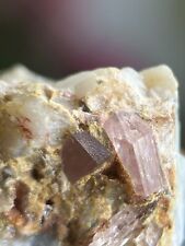 68 crt Mind-blowing Natural Rare Pink Topaz Crystal Specimen From Katlang picture
