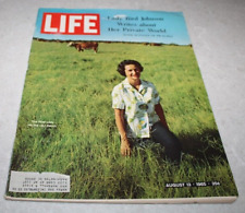 Vtg Life Magazine AUGUST 13, 1965 Lady Bird Johnson GREAT ADS picture