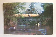 Postcard Old Covered Bridge Warner NH R9 picture