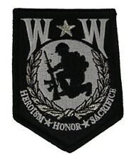 WW WOUNDED WARRIOR PATCH HEROISM HONOR SACRIFICE WIA DISABLED VETERAN picture