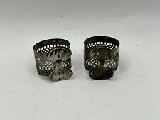 Antique Vtg Metal Napkin Ring | Silver Toned 😃 | 2 | Replacement | picture