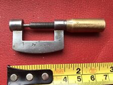 MICROMETER VINTAGE TOOL ANTIQUE EARLY MACHINIST VICTORIAN ULTRA RARE UNUSUAL USA picture