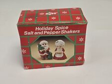 Vintage Russ Berrie & Co Santa & Mrs. Claus Salt & Pepper Shakers. Christmas NEW picture