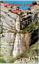 Postcard Bridal Veil Falls Greetings from Utah USA North America picture