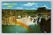 Twin Falls ID-Idaho Shoshone Falls Snake River Canyon Vintage Souvenir Postcard picture