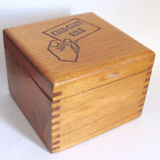 Vintage Nega File Oak Wood Box / Call-Card File picture