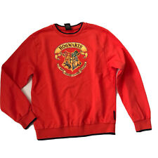 Vintage Y2K 2000s Harry Potter Hogwarts Crewneck Sweatshirt Orange Juniors Crest picture