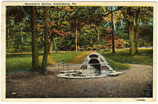 1924 Gettysburg PA Postcard Spangler's Spring Culp's Hill Civil War Antique WB picture
