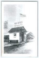 c1950's Post Office Bus Depot Sign View Ochopee Florida FL RPPC Photo Postcard picture