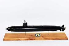 USS San Juan SSN-751 (Black Hull) Submarine Model,Navy,Scale Model,Mahogany,20 picture