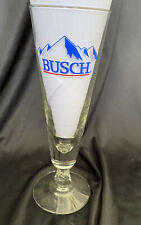 Vintage BUSCH Beer Logo Footed Stem Pilsner Glass 8 1/2” picture