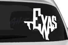 Texas in State Shape Vinyl Decal Sticker, Austin, Houston, Dallas, USA, Guns picture