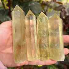 Natural Yellow Citrine Tower Point Obelisk Meditation Healing Crystal Home Decor picture