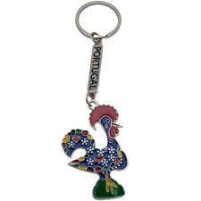 Portugal Metal Keychain Key Ring Travel Tourist Souvenir Barcelos Rooster picture