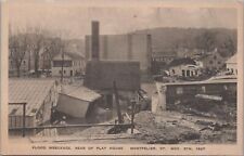 Postcard Flood Wreckage Rear Play House Montpelier VT Nov 5th 1927 picture