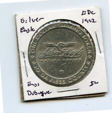 1.00 Token from the Silver Eagle Casino East Dubuque Illinois 1992 GDC picture