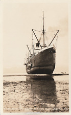 SS Northwestern Ashore at Eagle River Alaska Real Photo Postcard picture