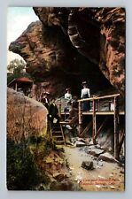 Colorado Springs CO-Colorado, The Cave, Harmon Falls, Vintage Postcard picture