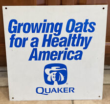Vintage 1970s Quaker Oats “Growing Oats For Healthy America” Advertising sign picture
