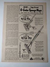 O Cedar Sponge Mops Cleaning Vintage 1950s Print Ad picture