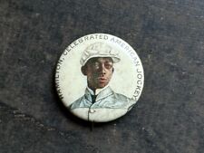 1890s ANTHONY HAMILTON Celebrated American Jockey Pin Pinback Little Jockey Back picture