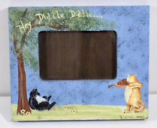 Hand Painted Wooden Frame - Hey Diddle Diddle - 8.5