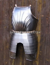 Medieval Larp Grooved armor breastplate with leg cuffs/ Rider Gothic Cuirass picture
