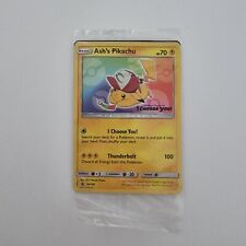 Sealed, Brand New Pokemon Card  - Ash's Pikachu SM108 - Promo Card I Choose You picture