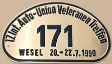 17 International Auto Union Veteranen Treffen Wesel 1990 Sign / Plaque picture
