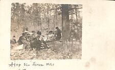 RPPC c1910 Picnic People Atop Jemez Mountains New Mexico Real Photo P466 picture