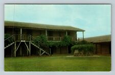 Fort Gibson OK-Oklahoma, Stockade, Officers Quarters, Old Well Vintage Postcard picture