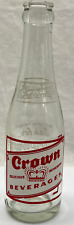 CROWN BEVERAGES ERIE PA SODA GLASS BOTTLE P.A. - NICE ONE picture