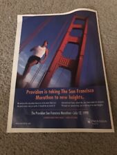 Vintage 1998 CITY OF SAN FRANCISCO MARATHON Print Ad GOLDEN GATE BRIDGE picture