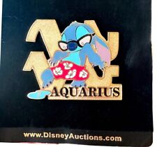 Disney Auctions Pin Zodiac Series Stitch Aquarius LE500 2004 picture