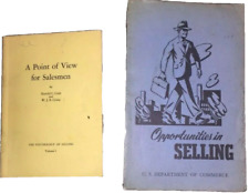 VTG 1940's & 50's Point Of View For Salesmen and Opportunities In Selling Books picture