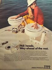PAR Heads ITT Jabsco Marine Toilets Costa Mesa CA Vintage Print Ad 1972 picture