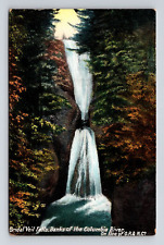 DB Postcard Bridal Veil Falls NC North Carolina Waterfall Columbia River picture