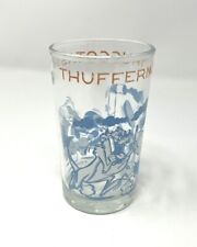 Vintage 1974 Warner Bros. Taz Daffy Porky Pig 4” Glass Cup Thufferin’ Thuccotash picture