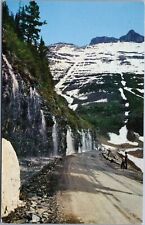 Postcard MT Logan Pass Weeping Wall Scenic View Glacier National Park Montana picture