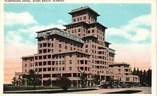 Vintage Postcard Fleetwood Hotel Building Landmark Miami Beach Florida PC Pub. picture