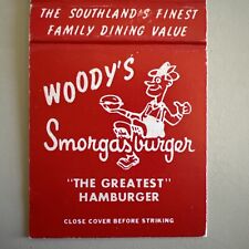 Vintage 1960s Woody’s Smorgasburger Culver City Los Angeles Matchbook Cover picture