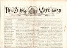 8 Issues Mostly 1899, The Zion's Watchman Broadsheet Gospel Paper, Albany, NY picture