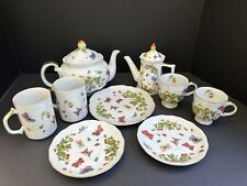 Vintage Lenwile Ardalt Strawberry Butterflies, Bugs Tea Set With Extra Pieces picture